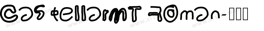 CastellarMT Roman字体转换